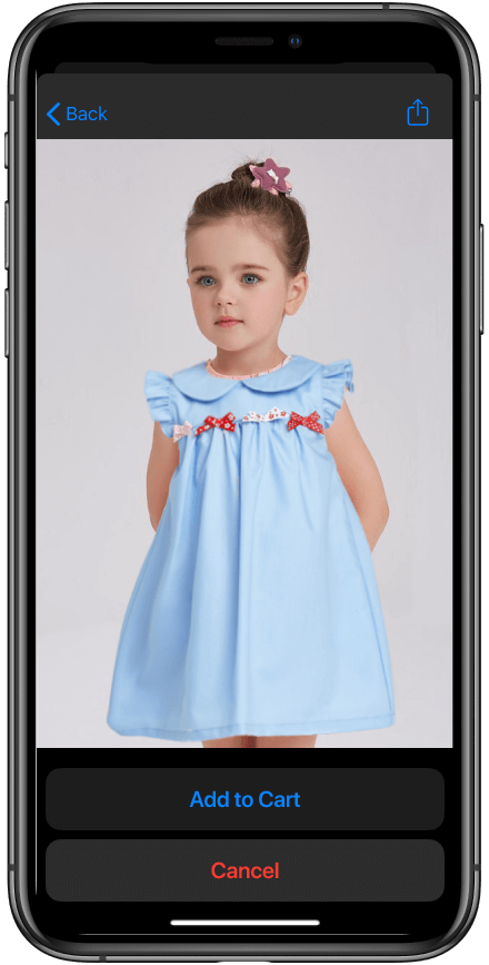 AR Fitting Room For Online Kids Store | VironIT