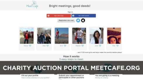 CHARITY AUCTION PORTAL MEETCAFE.ORG