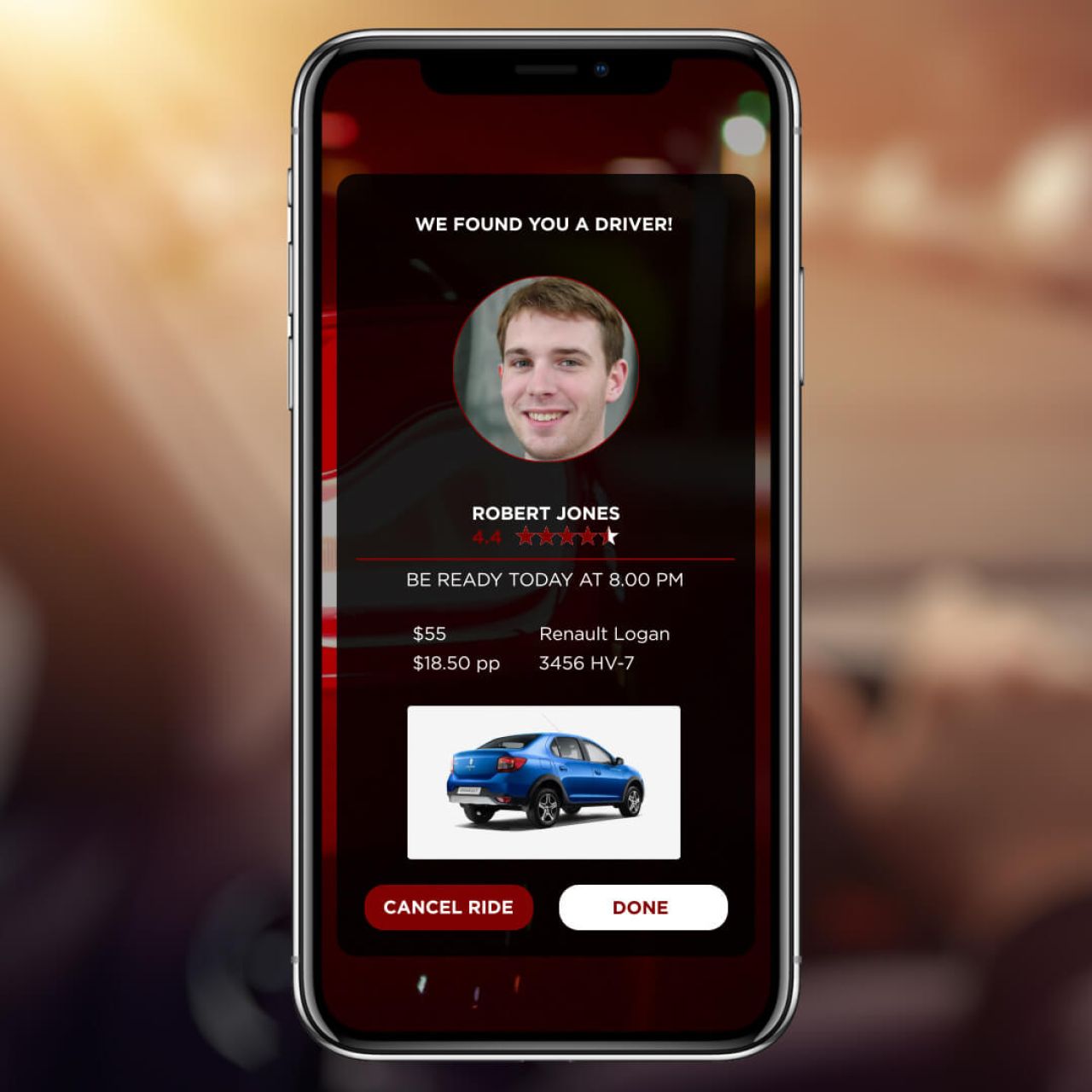 Ride App - Found a driver