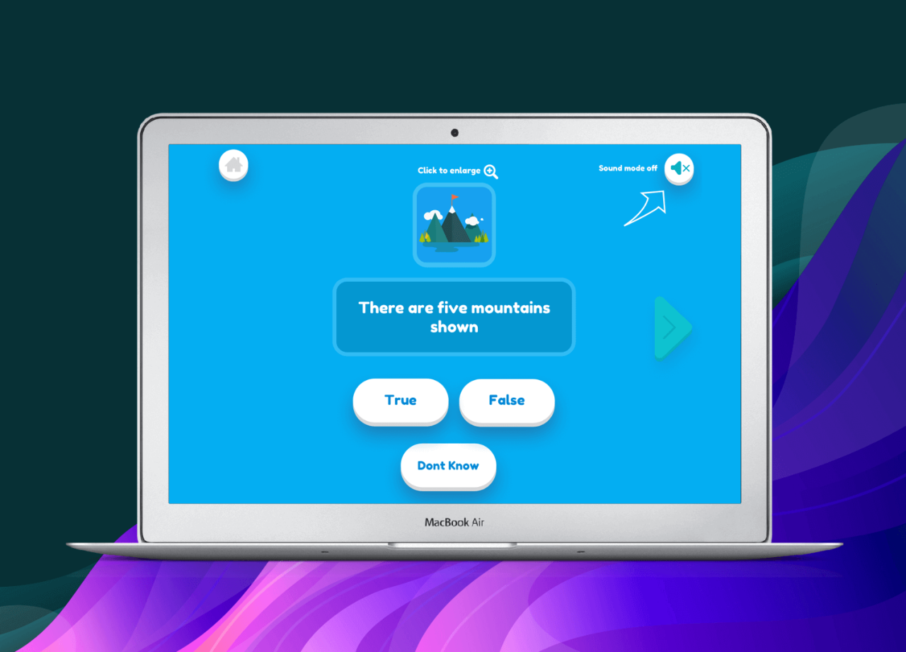 Educational App for Kids - Answer the questions
