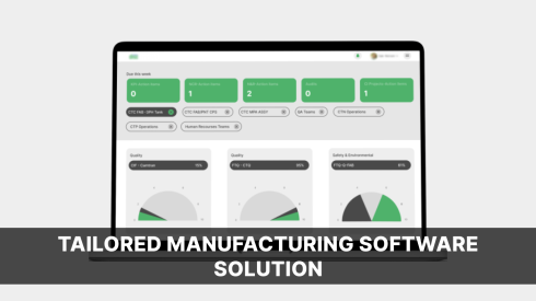Tailored Manufacturing Software Solution
